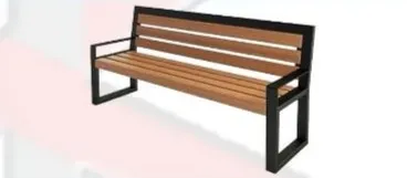 نیمکت پارکی چوبی مدل خوشه