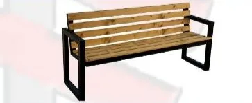 نیمکت پارکی چوبی مدل چیکا